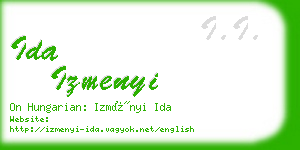 ida izmenyi business card